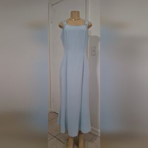💋MARSONI Chic Strapless Light Blue Dress💋
